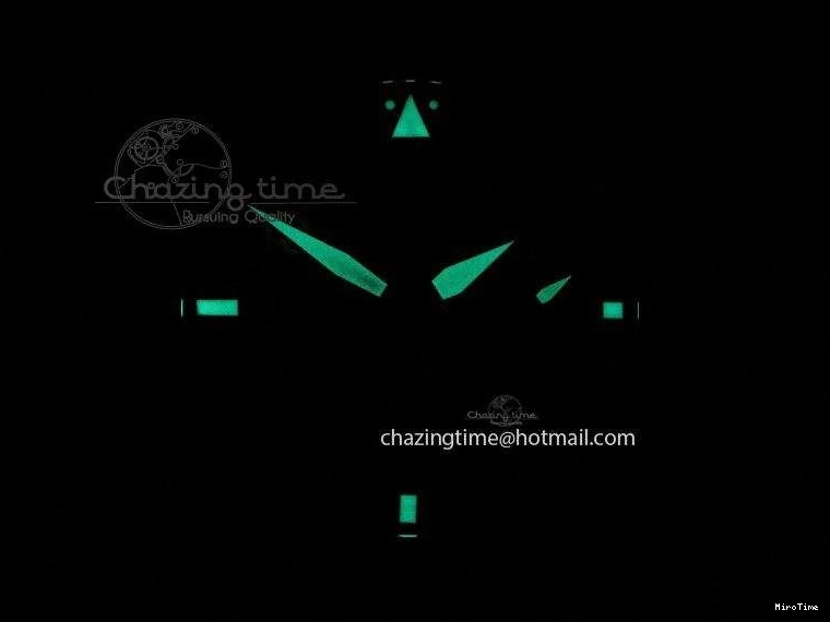 MIROTIME 0510 Durable Big Pilot 5019 Ceramic Case Black Dial Green Markers Asian 23J 7396